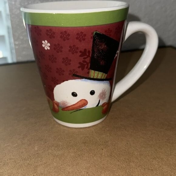 Holiday Snowman & Penguin Ceramic Mugs Set Of 2 - Picture 2 of 9